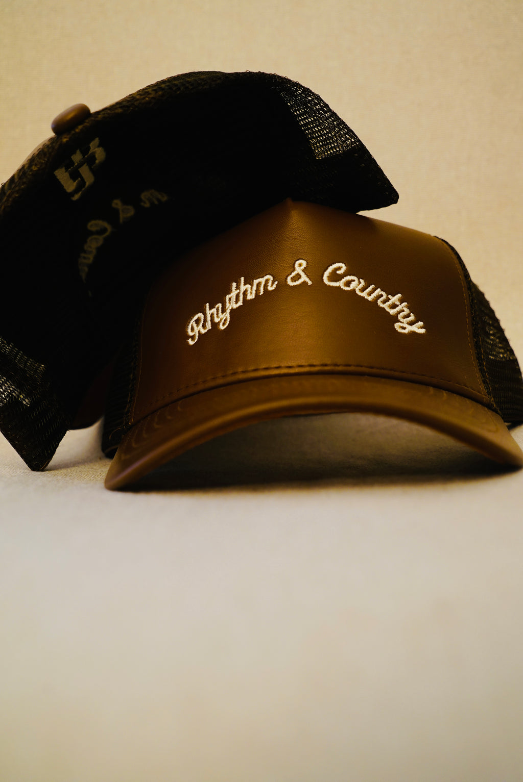 Rhythm & County Hat (Leather Trucker)