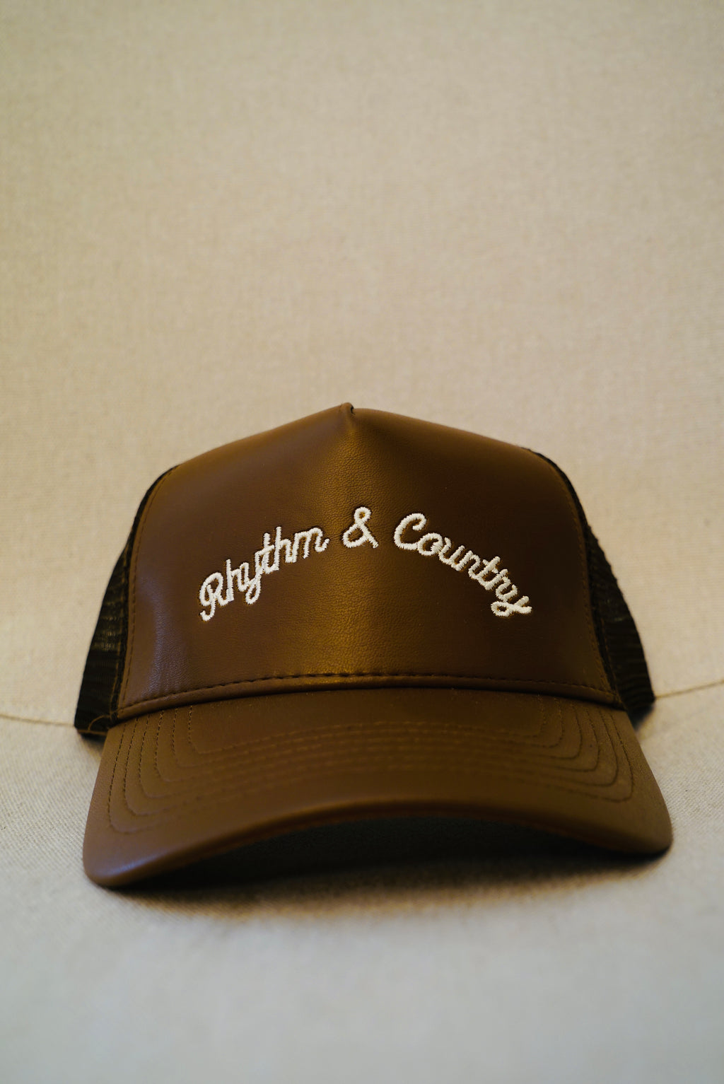 Rhythm & County Hat (Leather Trucker)