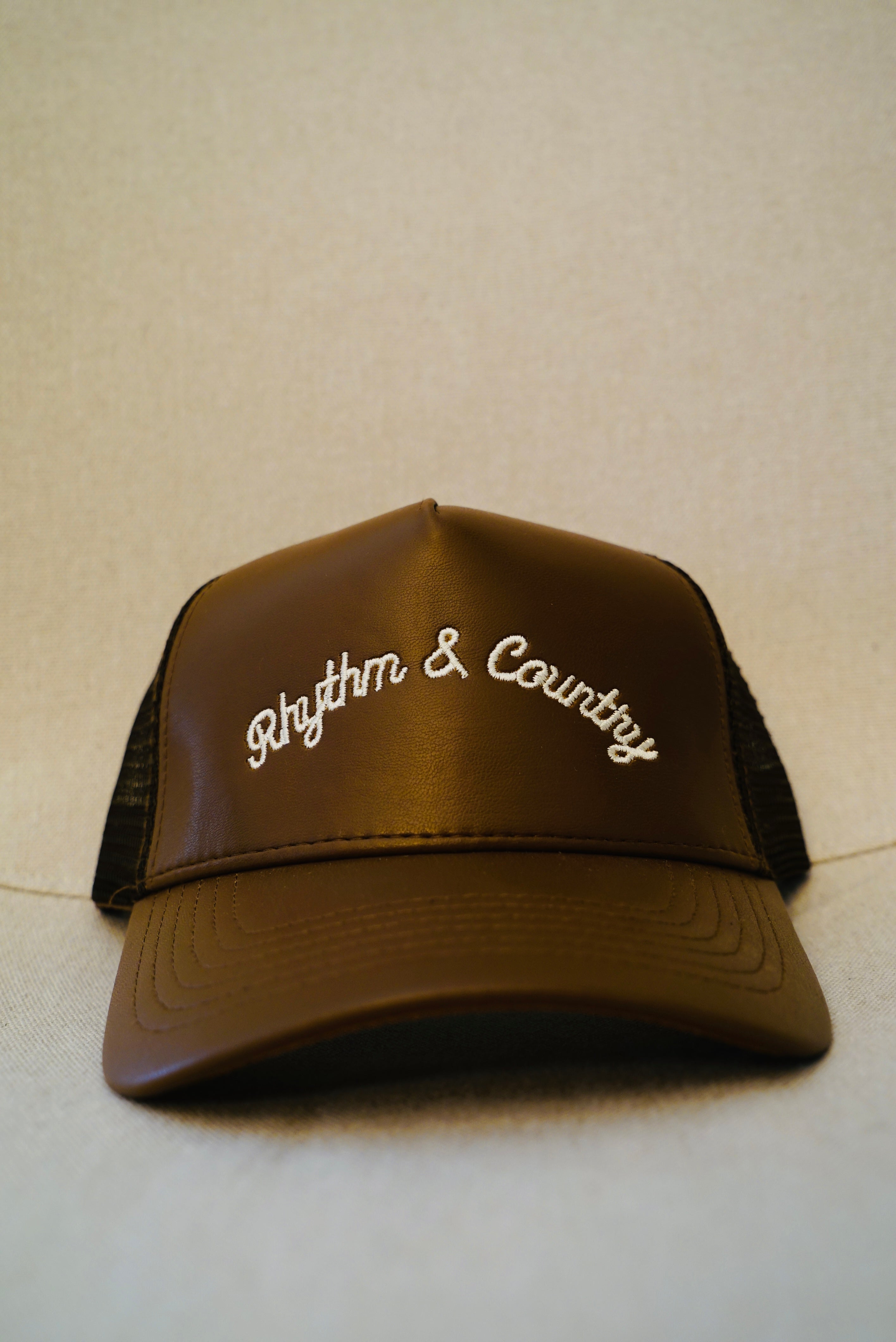Rhythm & County Hat (Leather Trucker)